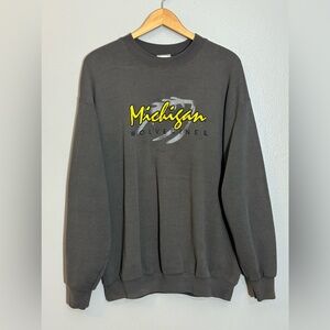 Vintage 90’s Michigan Wolverines Embroidered USA Crewneck Sweatshirt | XL